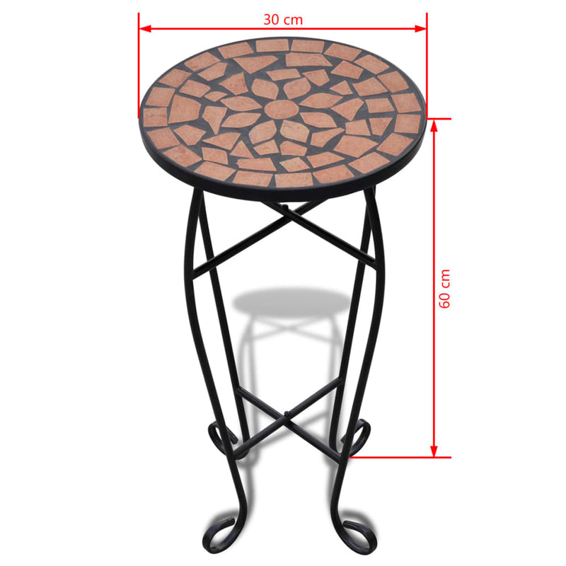 Mosaic Side Table Plant Table Terracotta Payday Deals