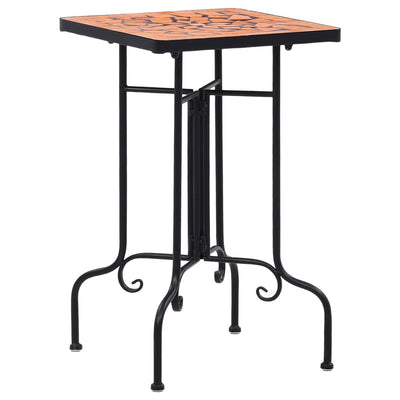 Mosaic Side Table Terracotta Ceramic Payday Deals