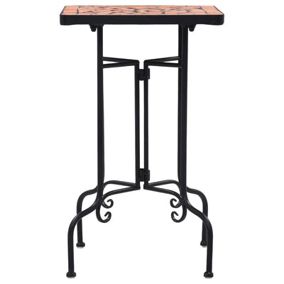 Mosaic Side Table Terracotta Ceramic Payday Deals