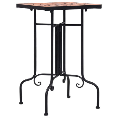 Mosaic Side Table Terracotta Ceramic Payday Deals
