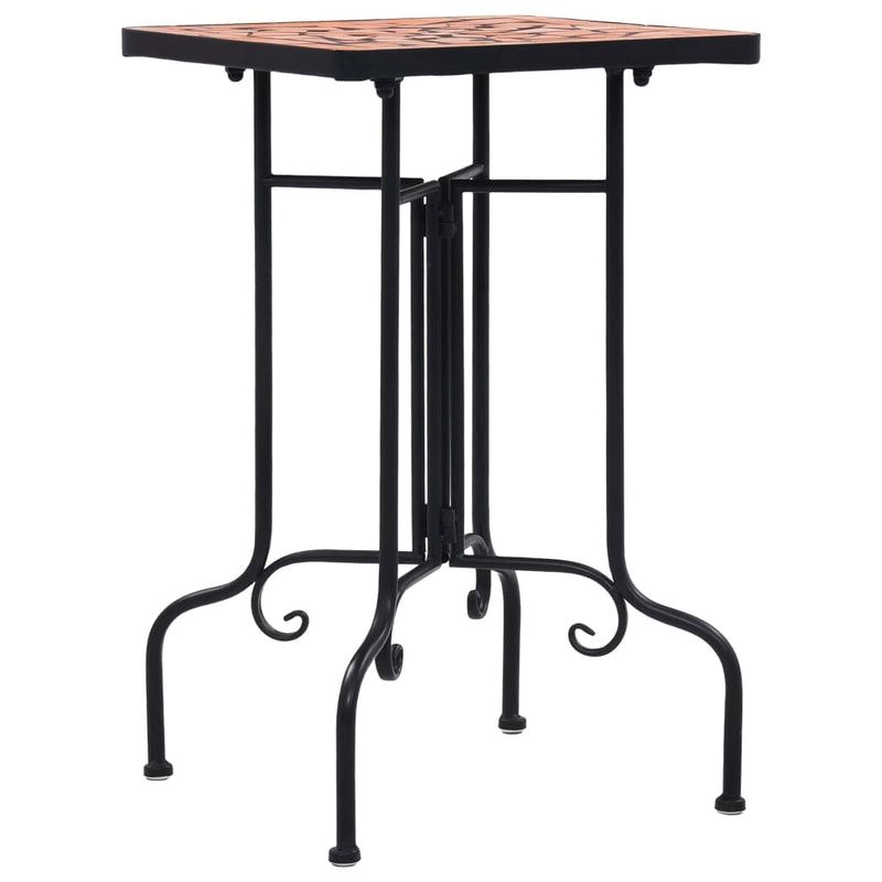 Mosaic Side Table Terracotta Ceramic Payday Deals
