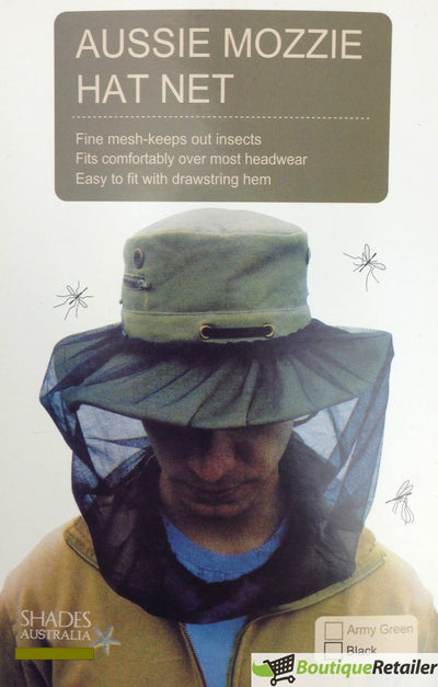 Mosquito Hat Net Head Protector Bee Bug Mesh Insect Mozzie Fishing Fly - Black Payday Deals