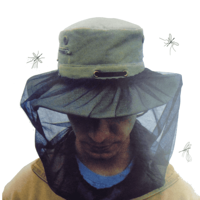 Mosquito Hat Net Head Protector Bee Bug Mesh Insect Mozzie Fishing Fly - Black Payday Deals