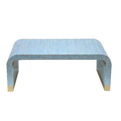 MOTHER OF PEARL MEDITERRANEAN BREEZE LOW PROFILE COFFEE TABLE Payday Deals