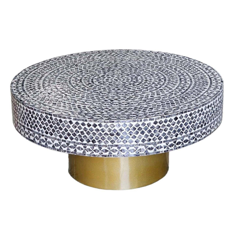 MOTHER OF PEARL OBSIDIAN LUXE COFFEE TABLE Payday Deals