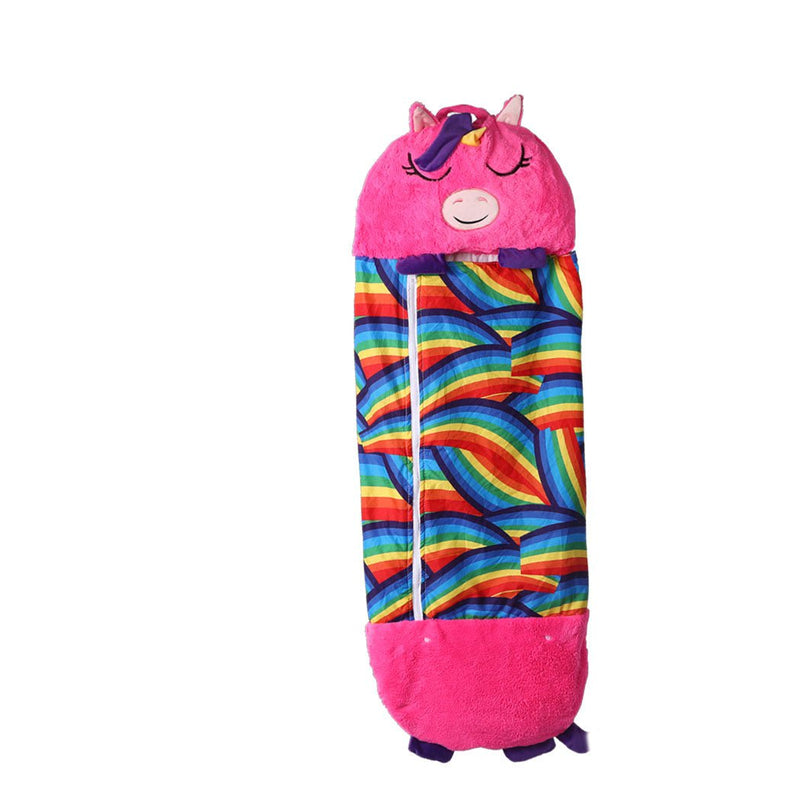 Mountview Sleeping Bag Child Pillow Kids Bags Happy Napper Gift Unicorn 135cm S Payday Deals