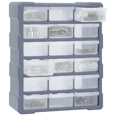Multi-drawer Organiser with 18 Middle Drawers 38x16x47 cm Payday Deals
