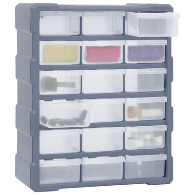 Multi-drawer Organiser with 18 Middle Drawers 38x16x47 cm Payday Deals