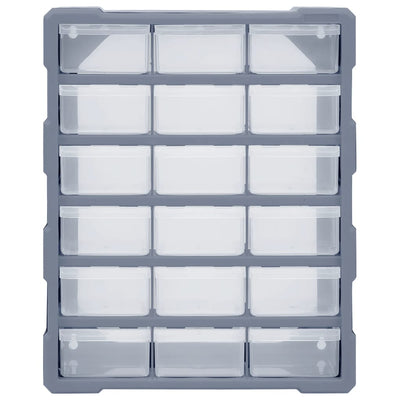 Multi-drawer Organiser with 18 Middle Drawers 38x16x47 cm Payday Deals