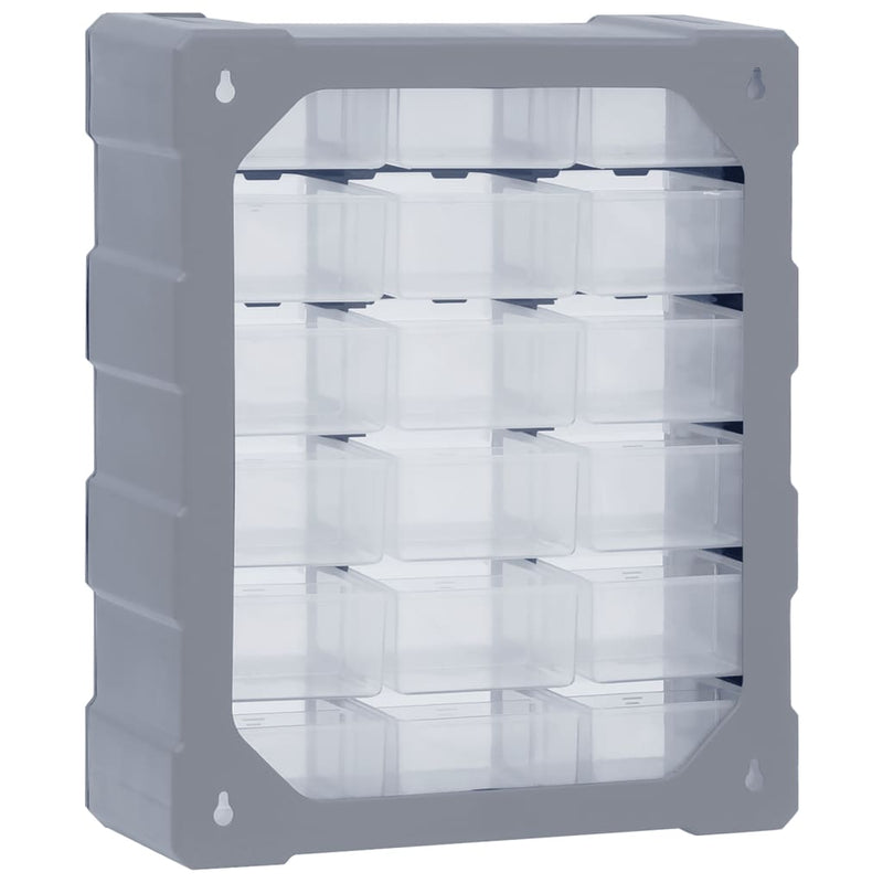 Multi-drawer Organiser with 18 Middle Drawers 38x16x47 cm Payday Deals
