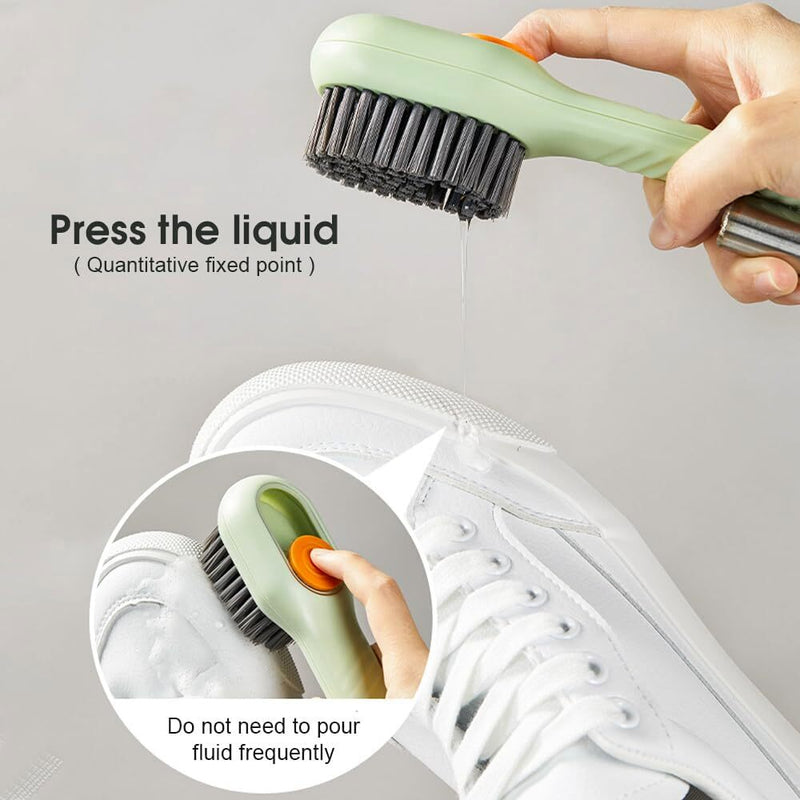 Multifunctional Liquid Shoe Brush Cleaners Soap Dispenser Cleaning Brush Payday Deals