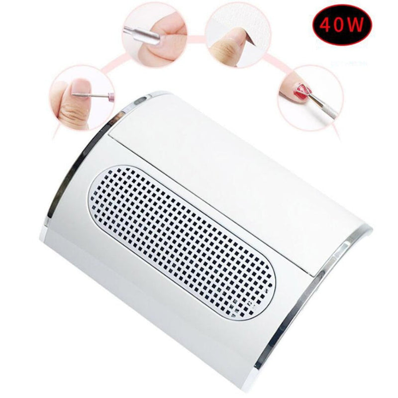 Nail Dust Collector Remover Fan Vacuum Cleaner 3 Fan Suction Manicure Machine Payday Deals