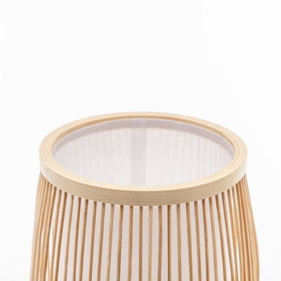 Natural Woven Bamboo Cylinder Table Lamp Light Shade Boho Tropical Coastal Payday Deals