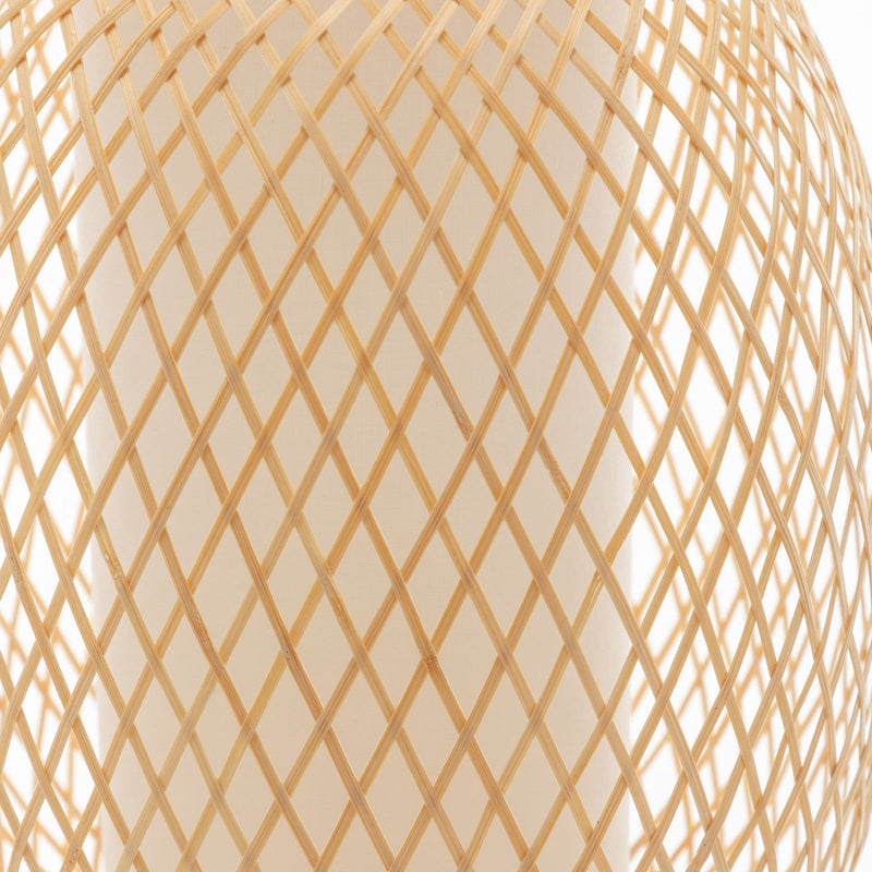 Natural Woven Bamboo Oval Table Lamp Light Shade Boho Tropical Coastal Payday Deals