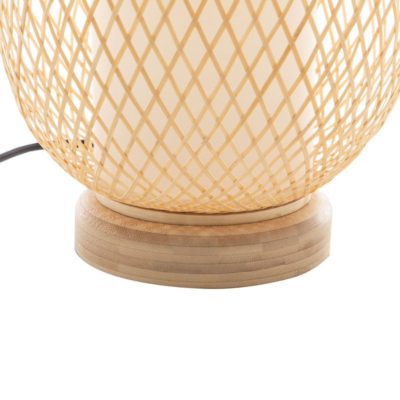 Natural Woven Bamboo Oval Table Lamp Light Shade Boho Tropical Coastal Payday Deals