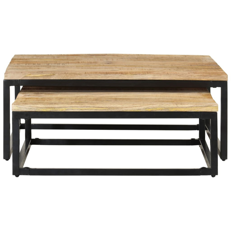 Nesting Coffee Tables 2 pcs Solid Mango Wood Payday Deals