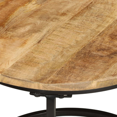 Nesting Tables 3 pcs Solid Rough Wood Mango Payday Deals