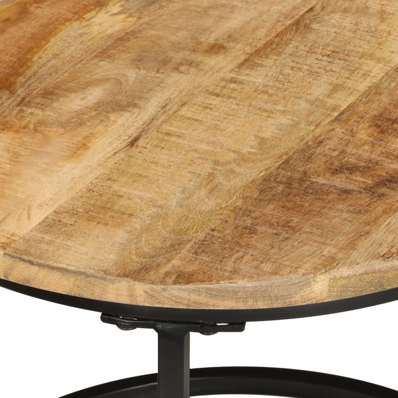 Nesting Tables 3 pcs Solid Rough Wood Mango Payday Deals