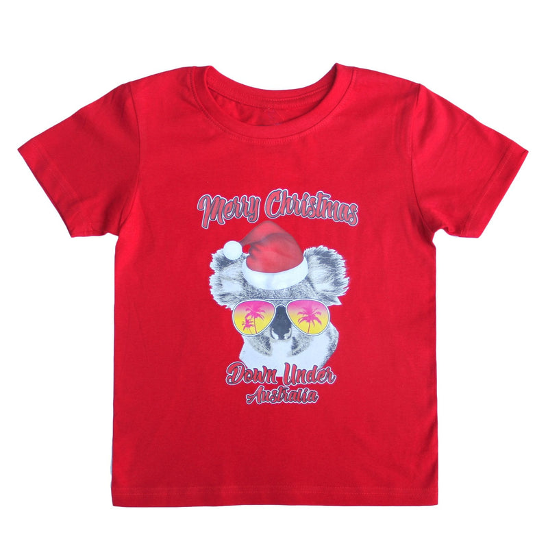 New Funny Adult Xmas Christmas T Shirt Tee Mens Womens 100% Cotton Jolly Ugly, Koala Sunglass (Red), M Payday Deals