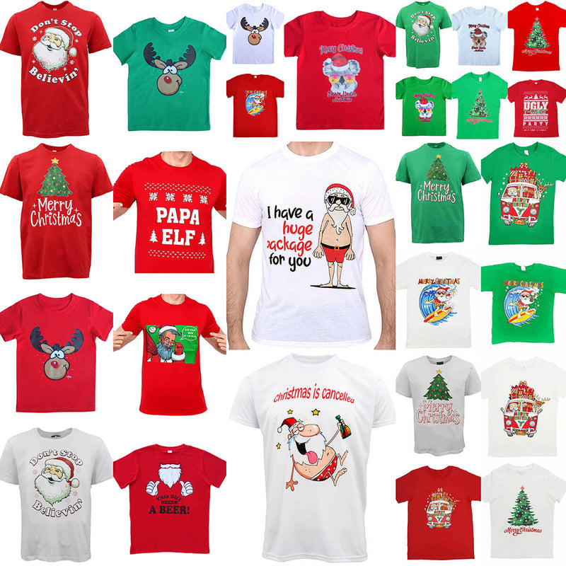 New Funny Adult Xmas Christmas T Shirt Tee Mens Womens 100% Cotton Jolly Ugly, Koala Sunglass (Red), M Payday Deals