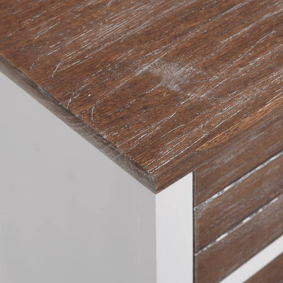 Nightstand 2 pcs with 2 Drawers Brown and White Payday Deals