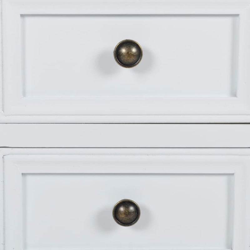 Nightstand with 2 Drawers MDF White Payday Deals