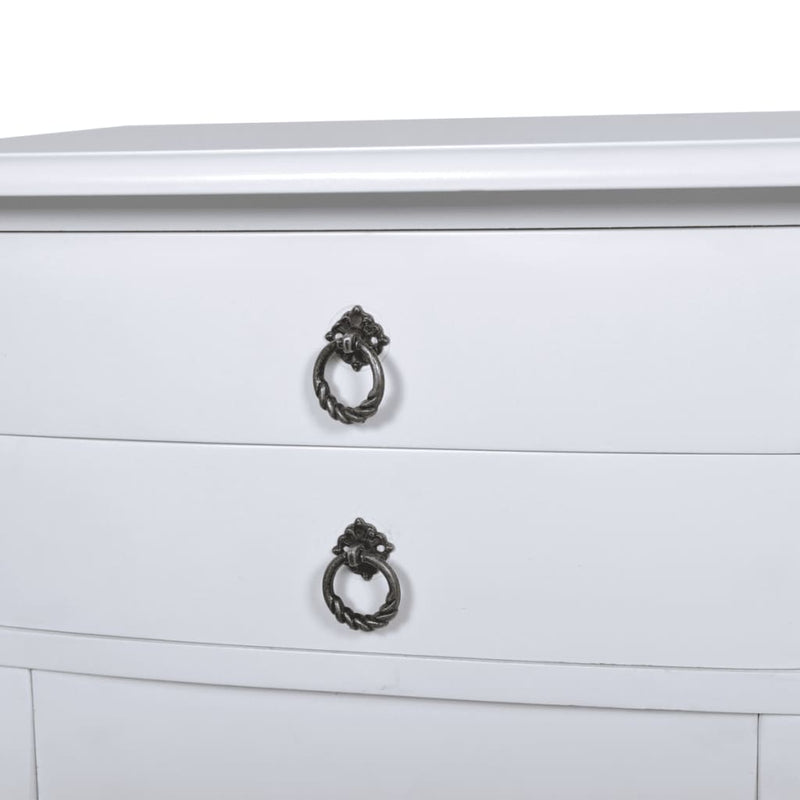 Nightstand with 2 Drawers White Payday Deals
