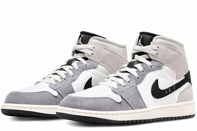 Nike Air Jordan 1 Mid Top SE Craft Shoes Sneakers - Cement Grey/Black - US 7