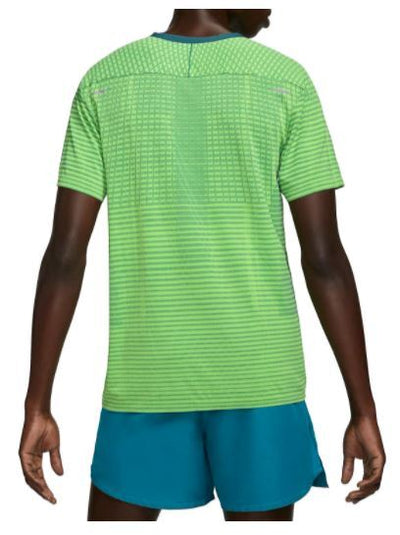 Nike Men's TechKnit Slim Fit Ultra Running Fitness Work-out T-Shirt -  Green Payday Deals