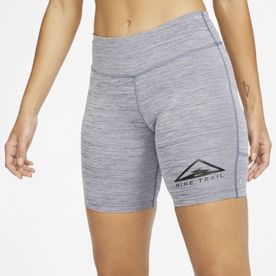 Nike Womens Fast 7' Trail Running Short Tights Gym Yoga Training - Grey Payday Deals