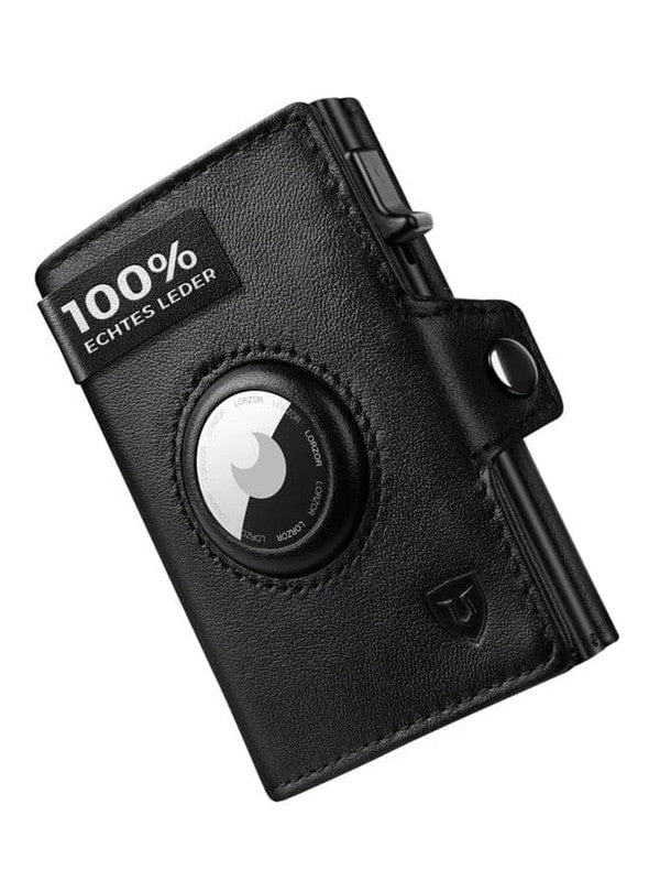 NNEOBA Mens Blocker Wallet - Genuine Leather Wallet with Coin Pocket, Black Payday Deals