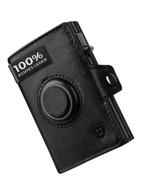 NNEOBA Mens Blocker Wallet - Genuine Leather Wallet with Coin Pocket, Black Payday Deals