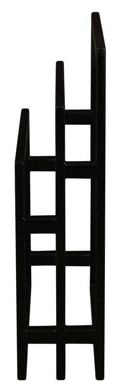 Nobu Solid Mahogany Timber Towel Stand (Black) Payday Deals