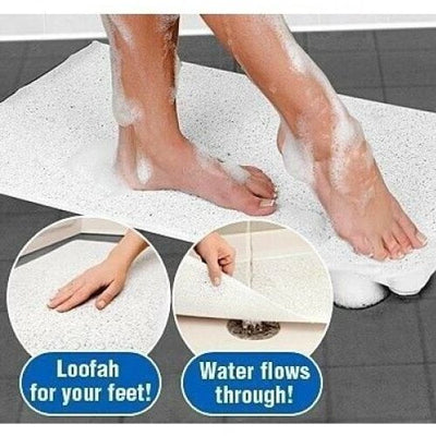 Non Slip Loofah Shower Bathtub Mat Bathroom Safe Mat Extra Large 75 x 44 CM Payday Deals