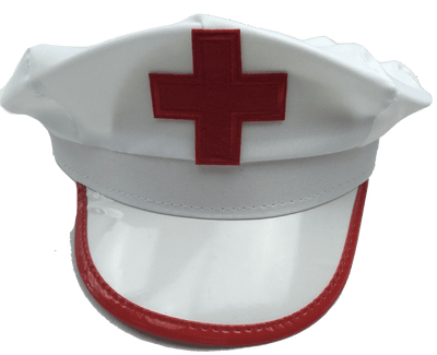 NURSE HAT Doctor Fancy Halloween Party Costume Accessory Cap - White/Red Payday Deals