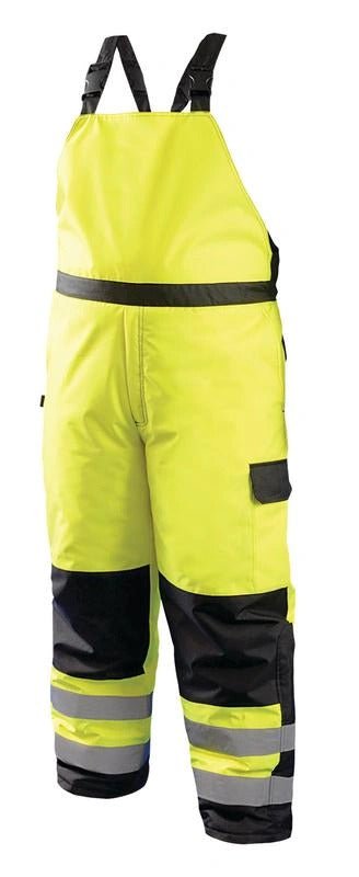Occunomix High Visibility Hi Vis Winter Work Overall Bib Pants Reflective in Yellow