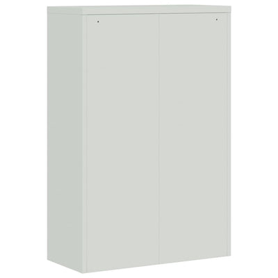 Office Cabinet Metal 90x40x140 cm Grey and Blue Payday Deals