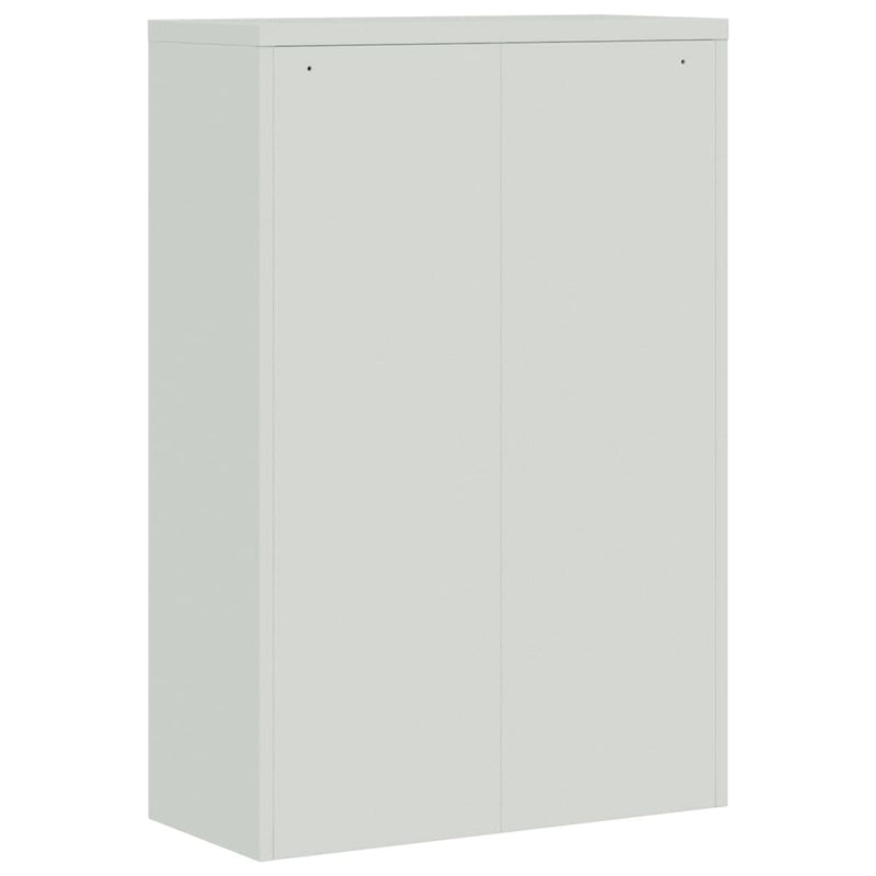 Office Cabinet Metal 90x40x140 cm Grey and Blue Payday Deals