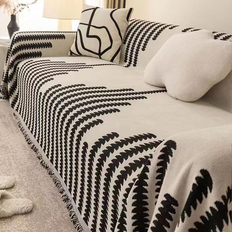 One -piece full -cover line sofa towel 180*230cm Payday Deals