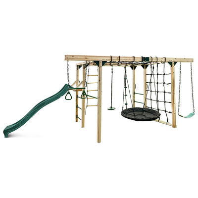 Orangutan Climbing Cube Jungle Gym All-in-One Play Centre (Green Slide) Payday Deals