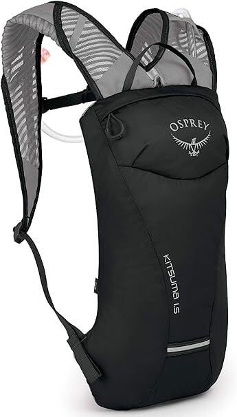 Osprey Kitsuma 1.5L Bike Hydration Backpack Bag with Reservoir in Black