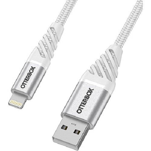 OTTERBOX Lightning to USB-A Cable 1M - Premium - Cloud White (78-52640), Apple Devices with a Lightning Charging Port, Ultra-Rugged and Super Tough Payday Deals