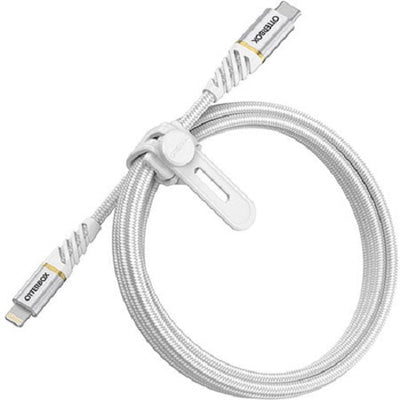 OTTERBOX USB-C To Lightning 1 Meter Fast Charge MFi / USB PD Cable - Premium - Cloud Sky White( USB C To Lightning ) - Durable, trusted