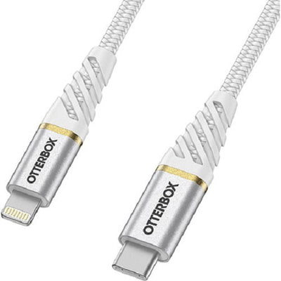 OTTERBOX USB-C To Lightning 2 Meter Fast Charge MFi / USB PD Cable - Premium - Cloud Sky White ( USB C To Lightning ) - Up to 4X faster charging