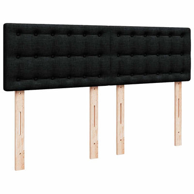 Ottoman Bed with Mattress Black Double Fabric Payday Deals