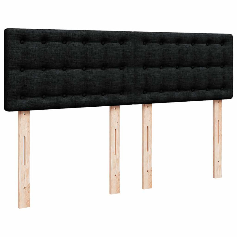 Ottoman Bed with Mattress Black Double Fabric Payday Deals