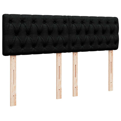 Ottoman Bed with Mattress Black Double Fabric Payday Deals