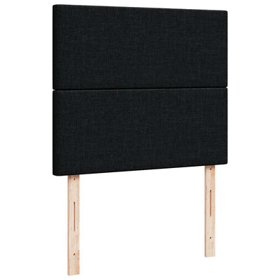Ottoman Bed with Mattress Black King Single Fabric Payday Deals