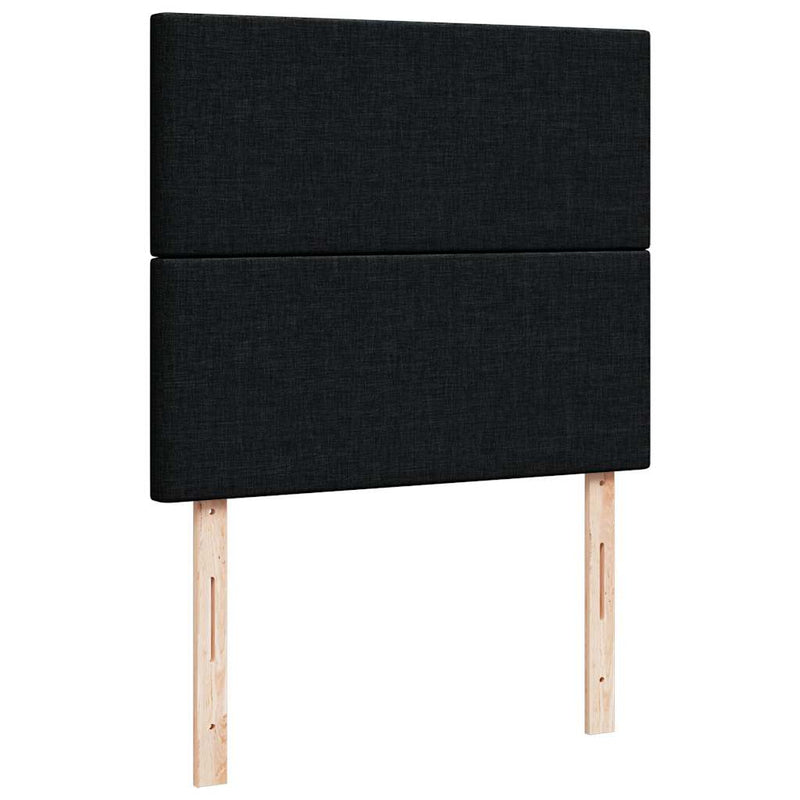 Ottoman Bed with Mattress Black King Single Fabric Payday Deals