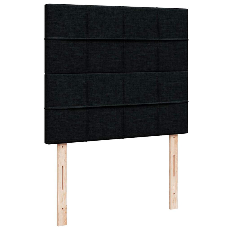 Ottoman Bed with Mattress Black King Single Fabric Payday Deals